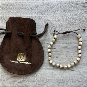 Victoria Cunningham Mother Of Pearl Bracelet Diamond 14k Gold